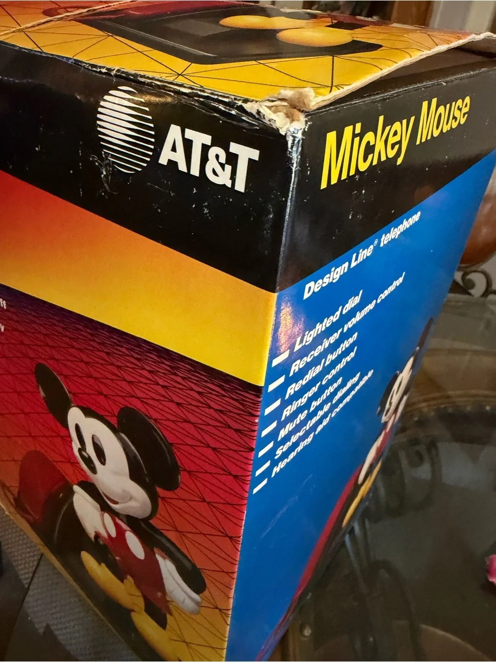 Mickey Mouse Red Corded Desk Telephone by AT&T